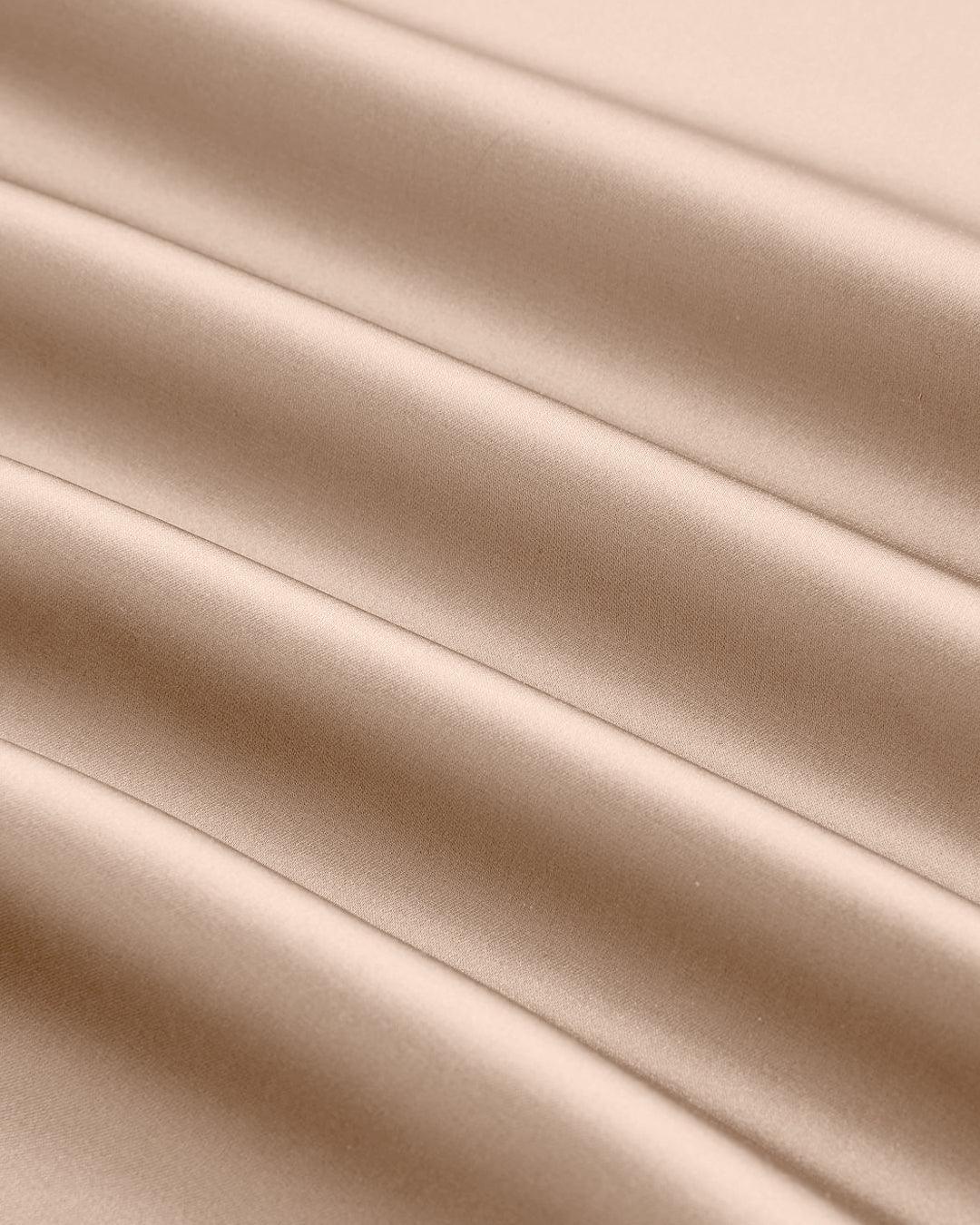 Asymmetrical Boat Neck Ruffle Maxi Dress In Peach - Image 3
