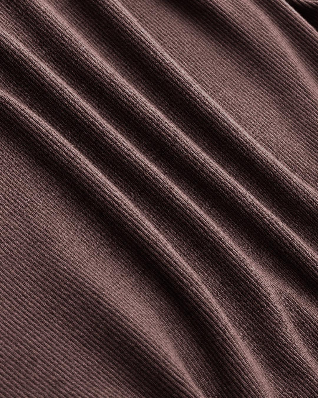 Asymmetrical Neck Ruched Short Sleeve Brown Top Curve & Plus - Image 5