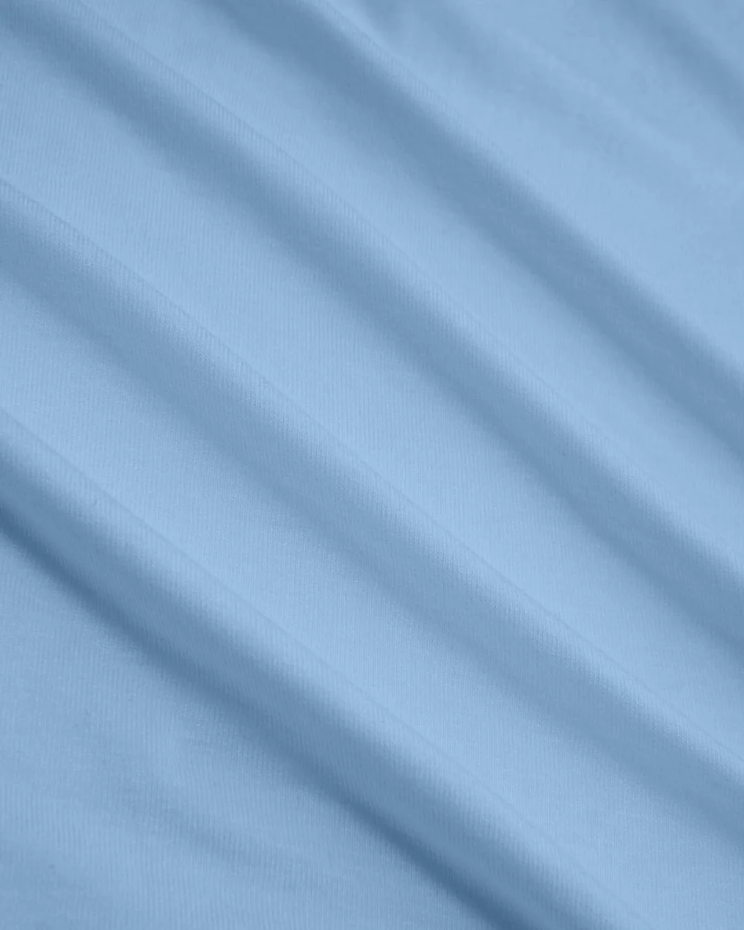 Asymmetrical Neck Ruched Twist Top in Powder Blue - Image 4