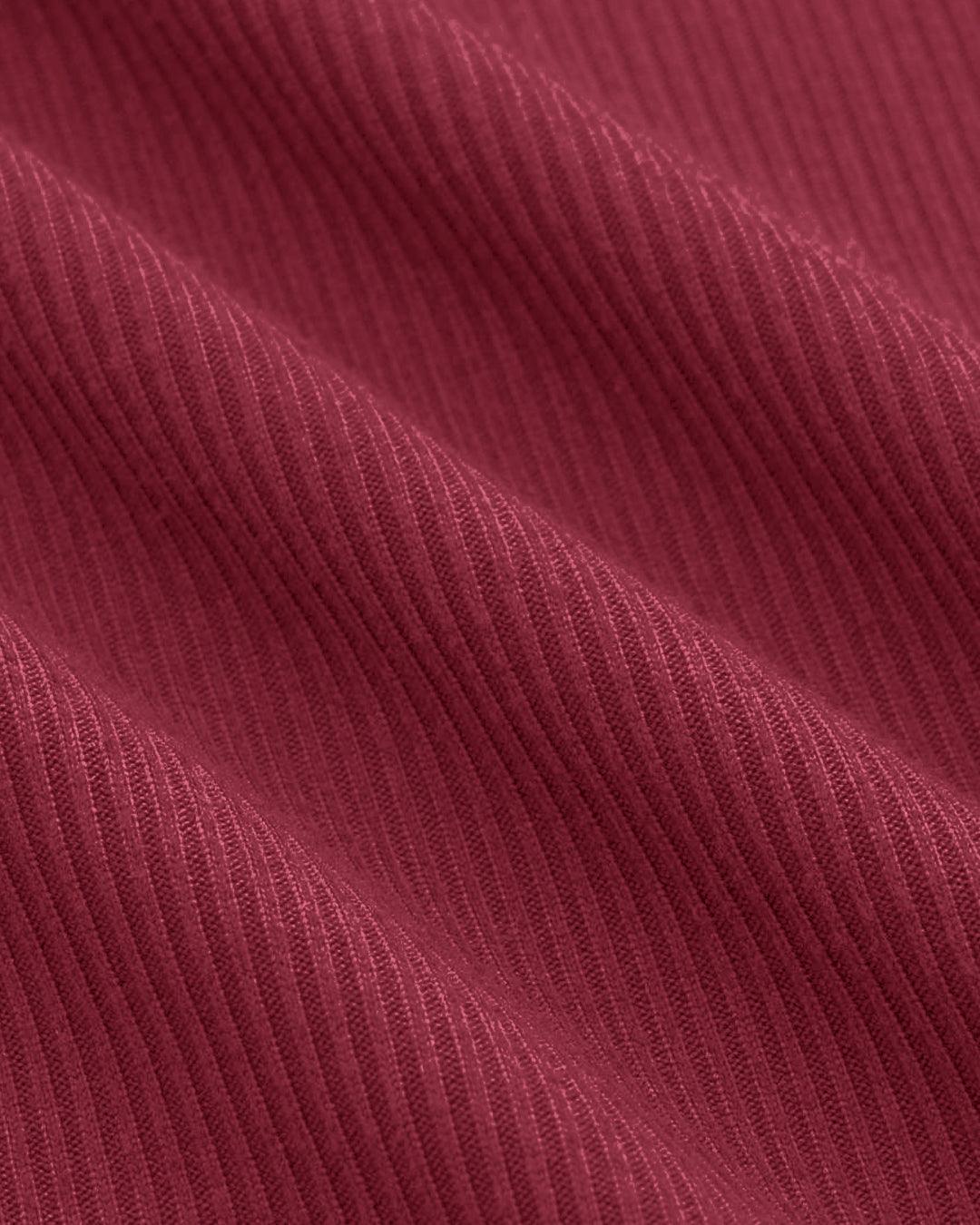 Asymmetrical Neck Ruffle Mini Dress In Maroon - Image 3