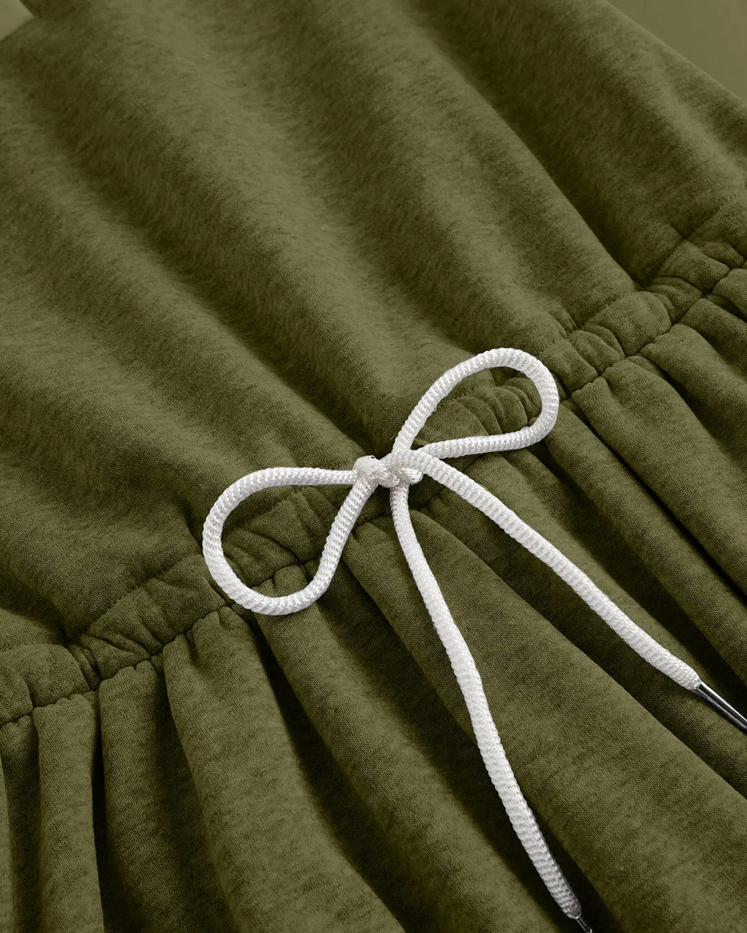 Avocado Sports Bud-Shaped Bubble Long-Sleeved Dress - Image 3