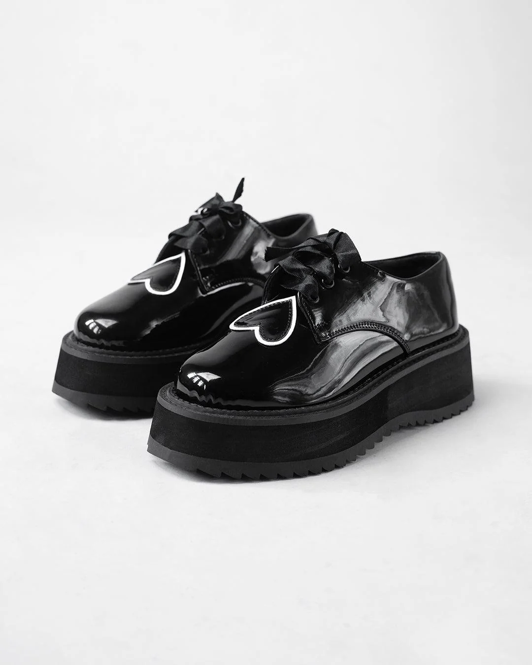 Awesome Galentine Heart Aesthetics Black Ribbon Lace Oxford - Image 4