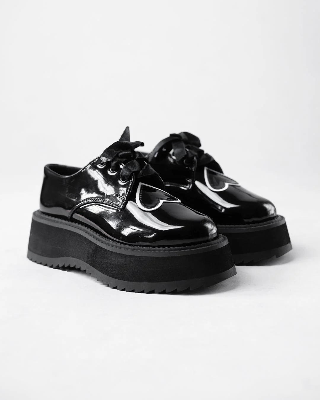 Awesome Galentine Heart Aesthetics Black Ribbon Lace Oxford - Image 7