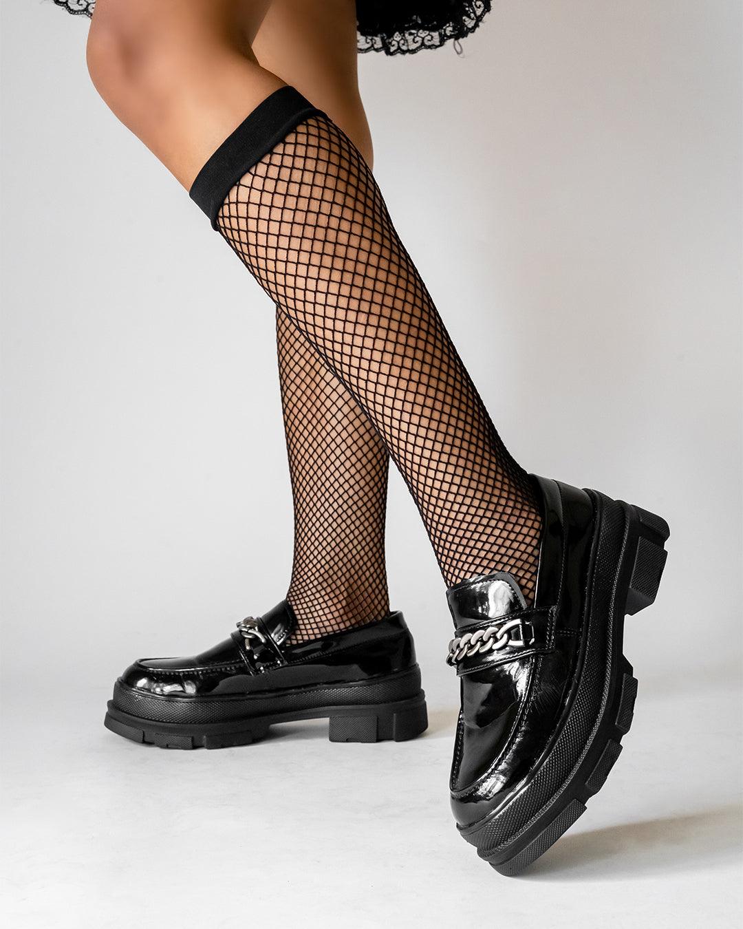 Back To School Aesthetics Black Oxfords - Image 4