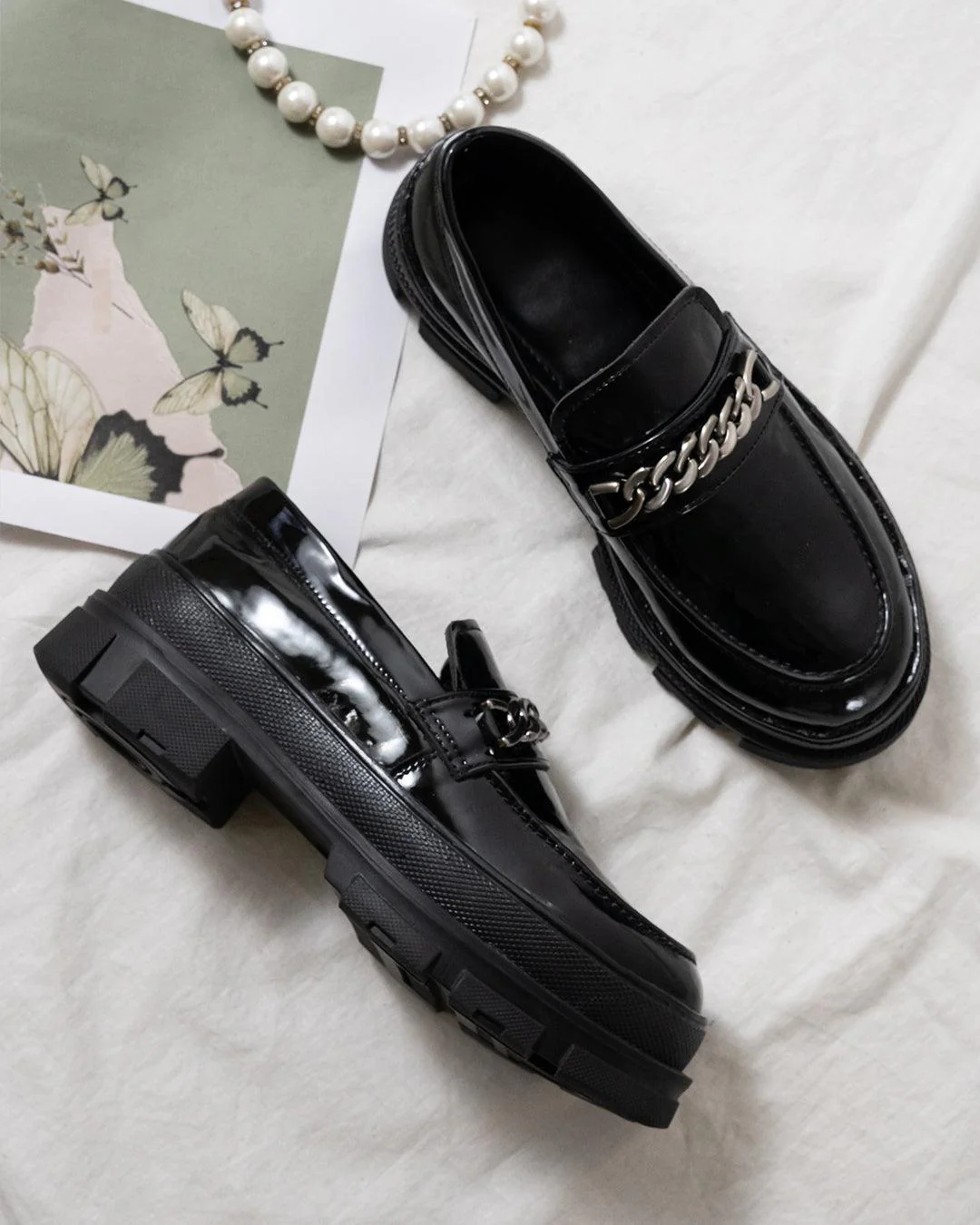 Back To School Aesthetics Black Oxfords - Image 6