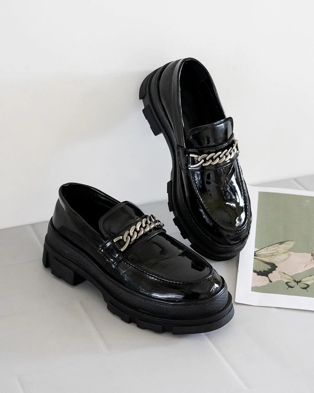 Back To School Aesthetics Black Oxfords - Image 7