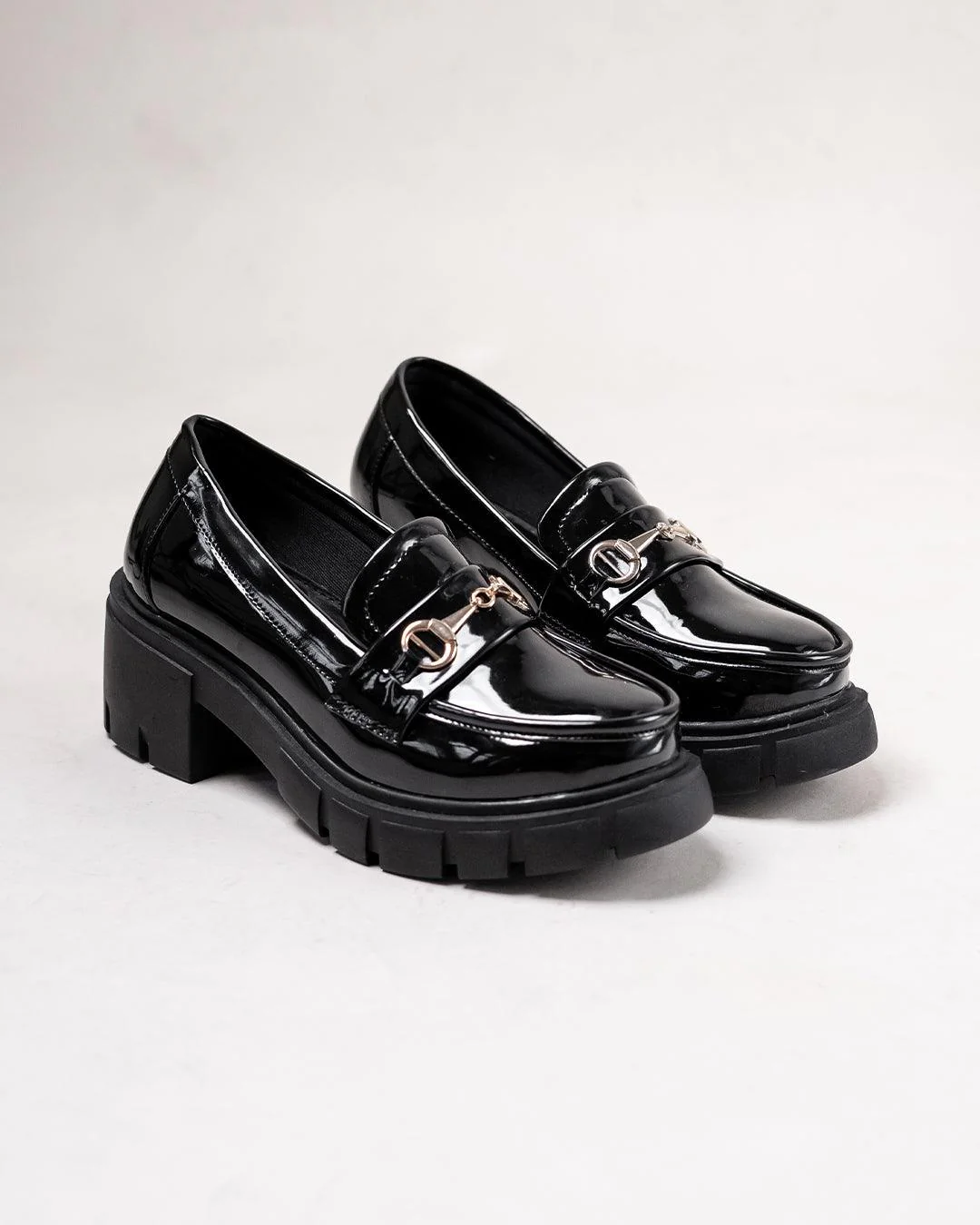 Back To School Chunky Sole Chain Embellished Trending Summer Oxford Footwear - Image 4
