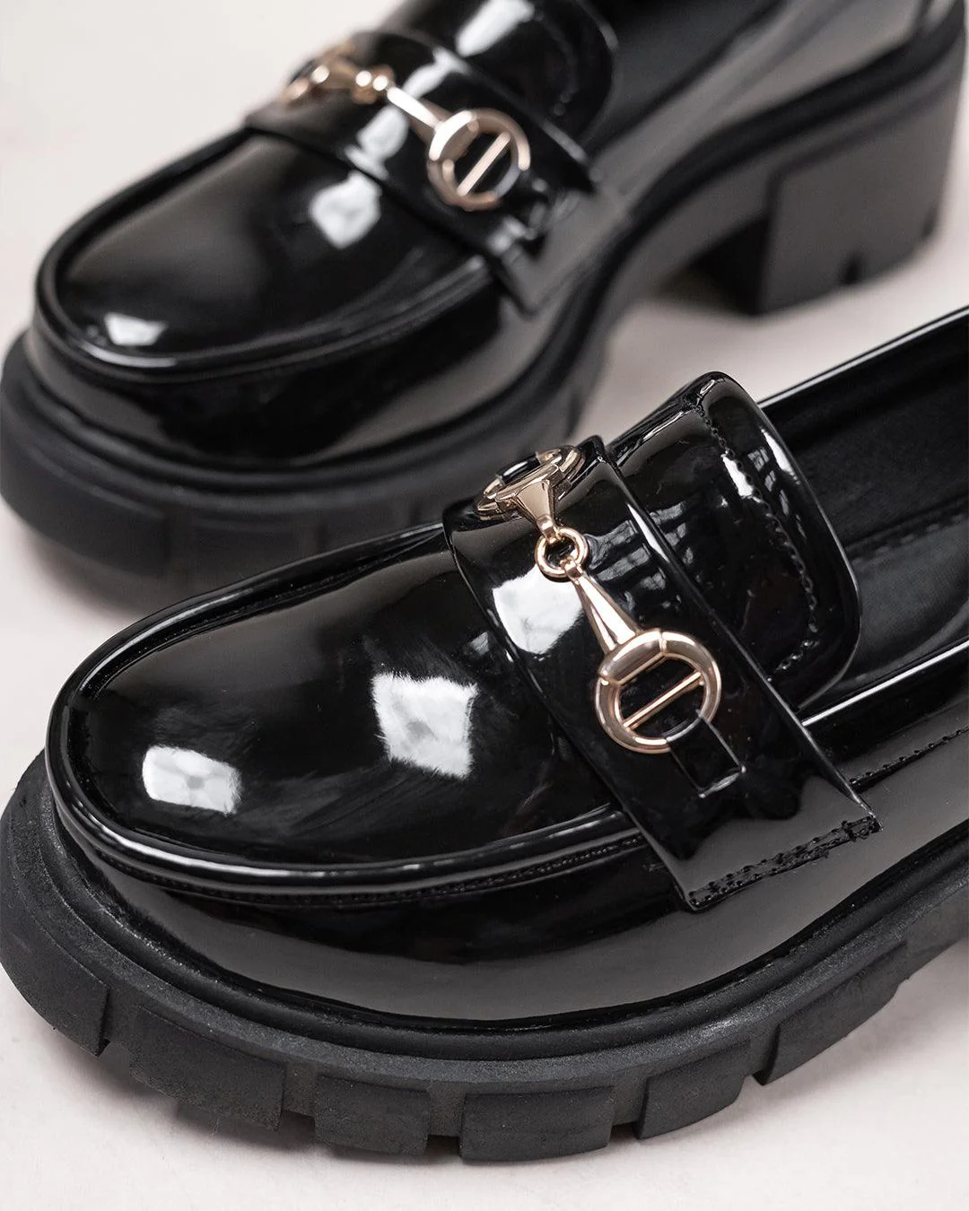 Back To School Chunky Sole Chain Embellished Trending Summer Oxford Footwear - Image 5