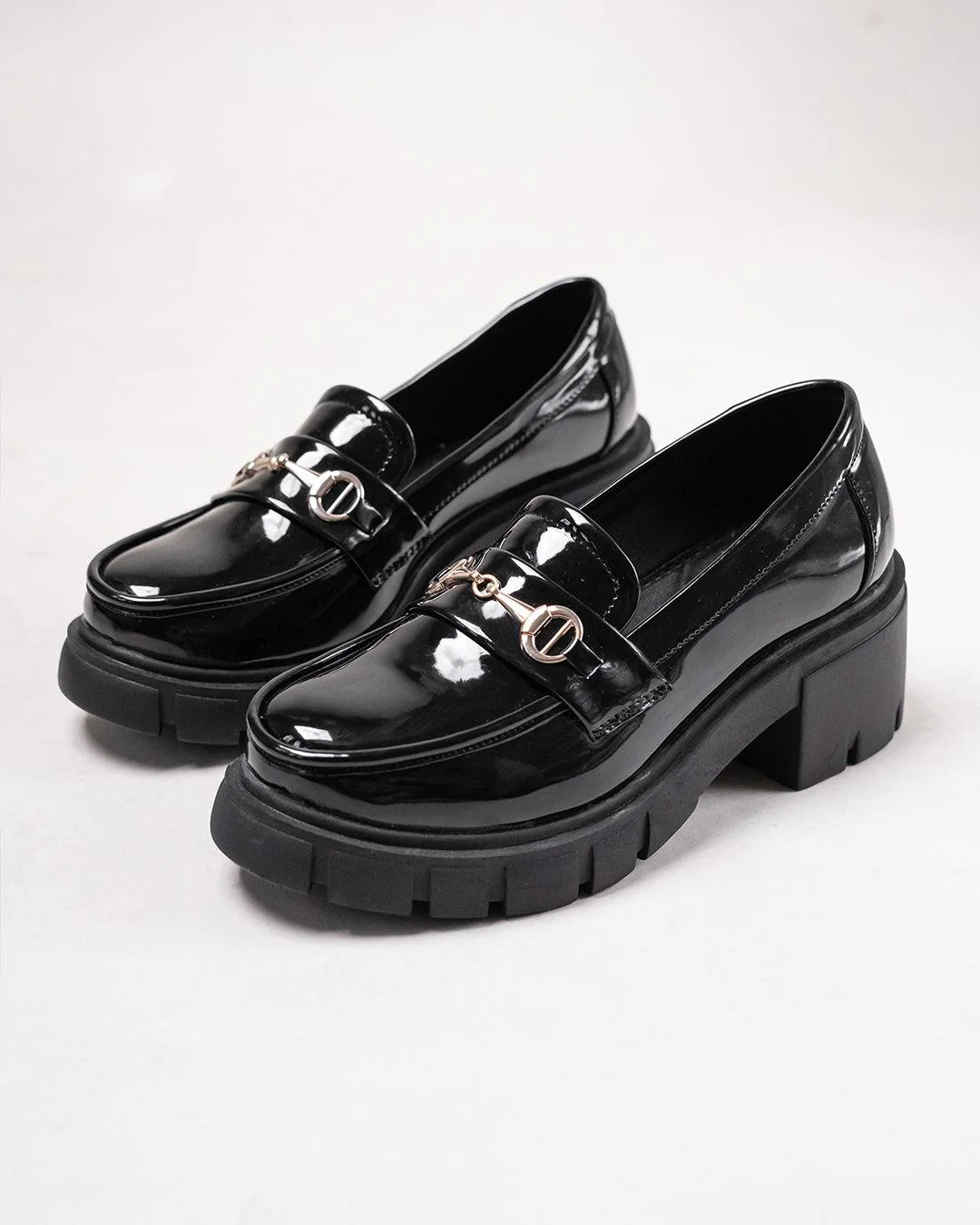 Back To School Chunky Sole Chain Embellished Trending Summer Oxford Footwear - Image 7