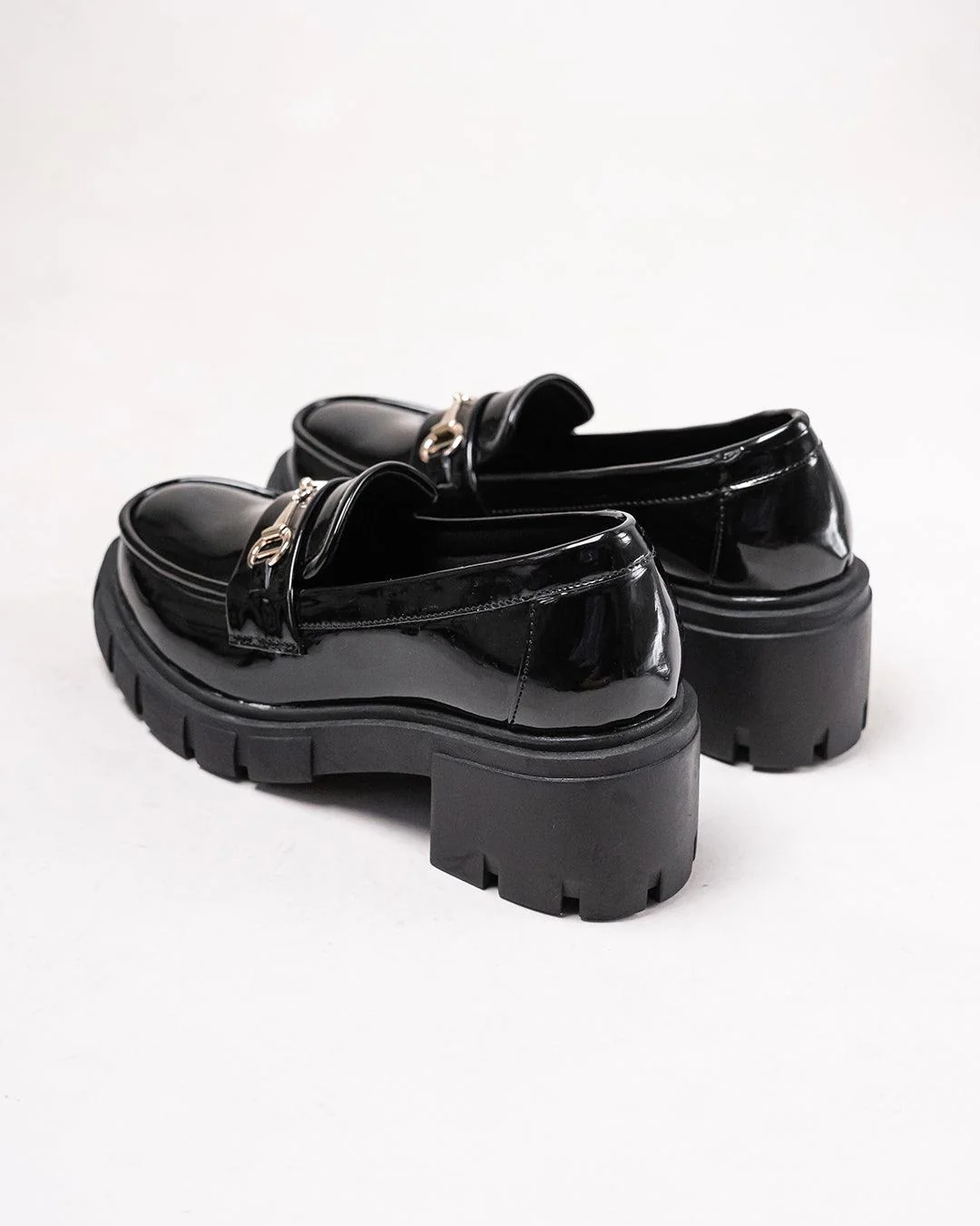 Back To School Chunky Sole Chain Embellished Trending Summer Oxford Footwear - Image 8