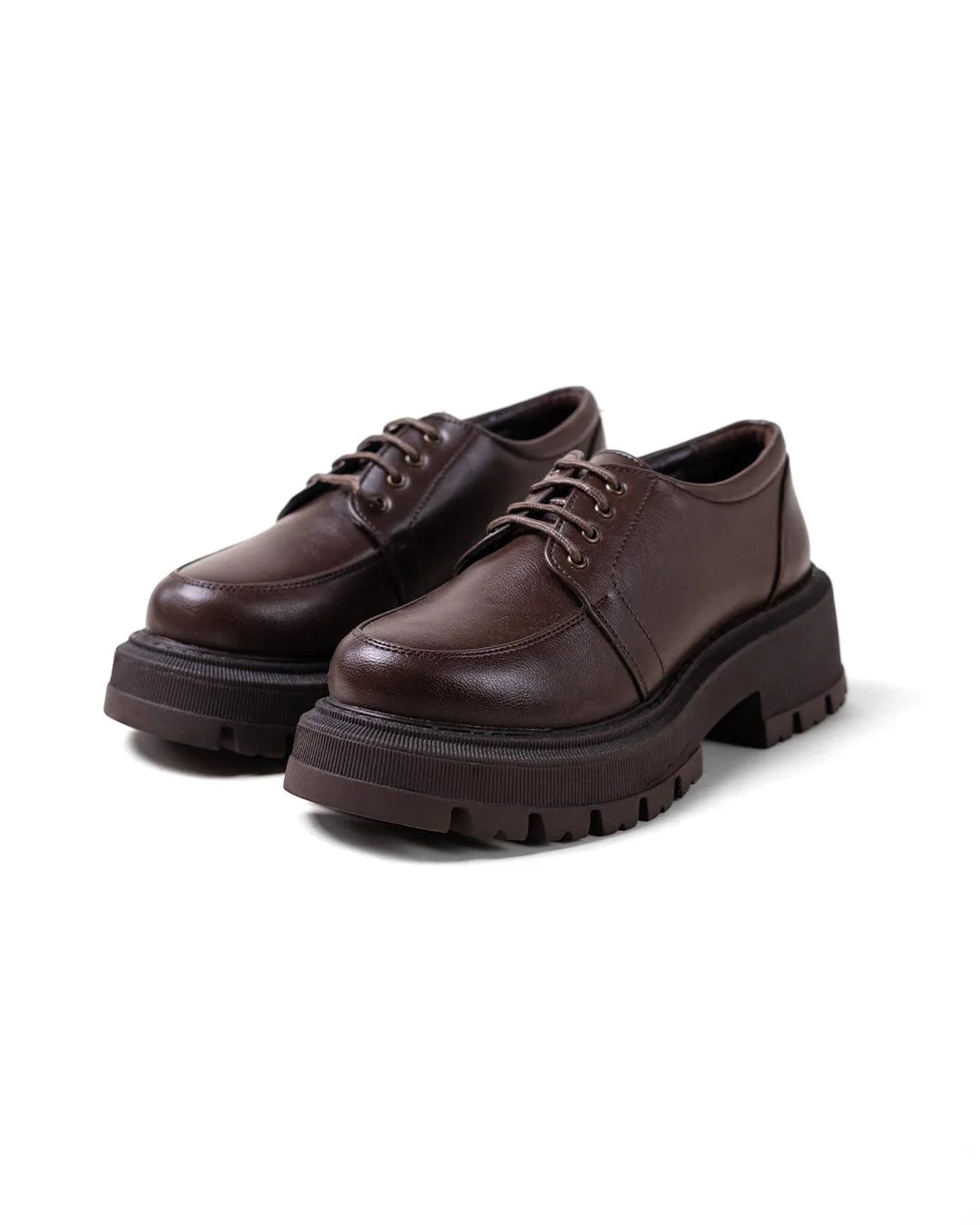 Back To School Trending Brown Oxfords - Image 3