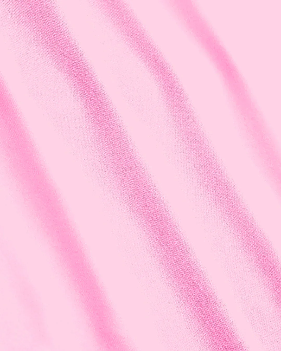 Basic Round Neck Short Sleeve Slim Fit Prism Pink Top - Image 3