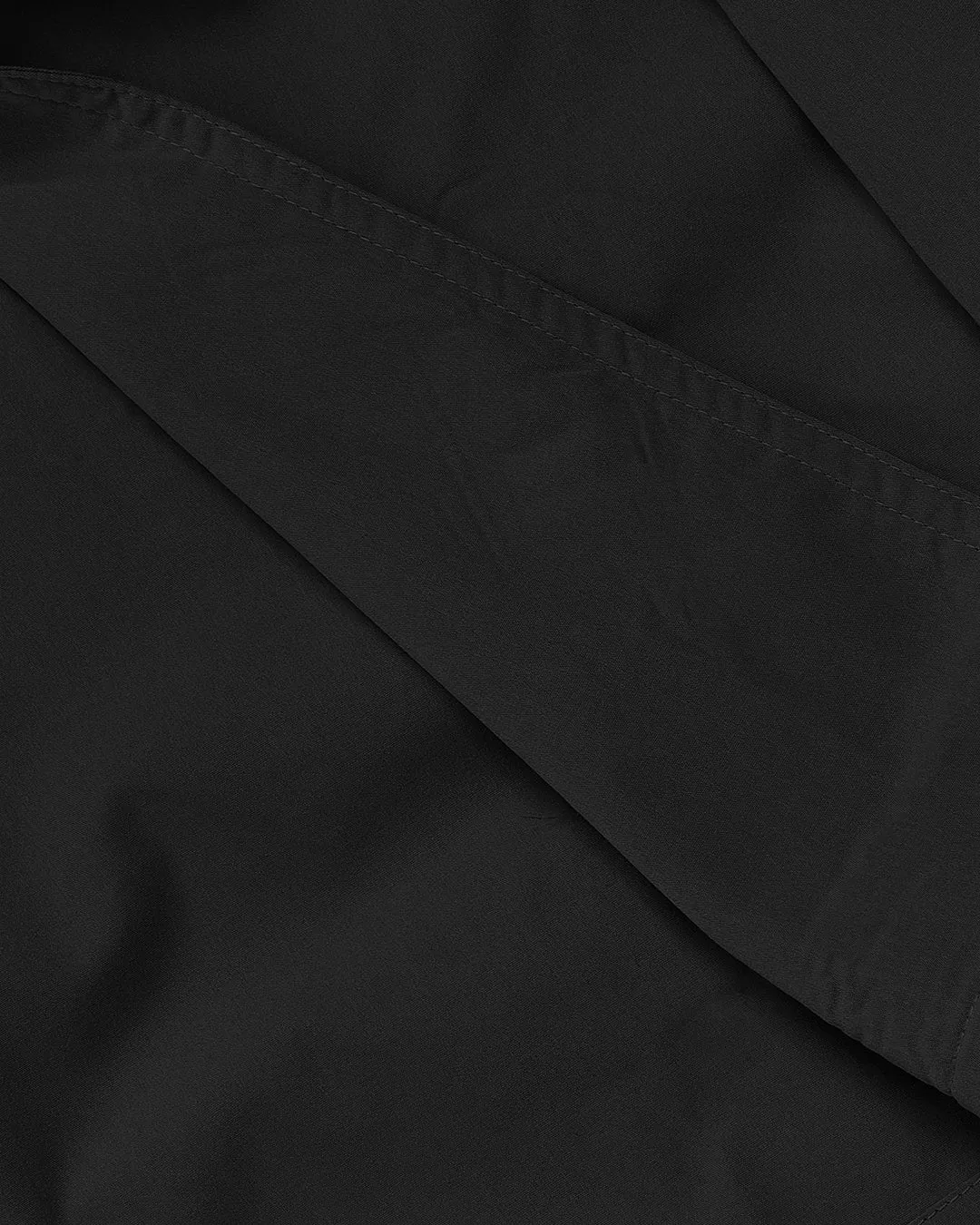 Belted Lapel Collar Cropped Waistcoat in Black - Image 3