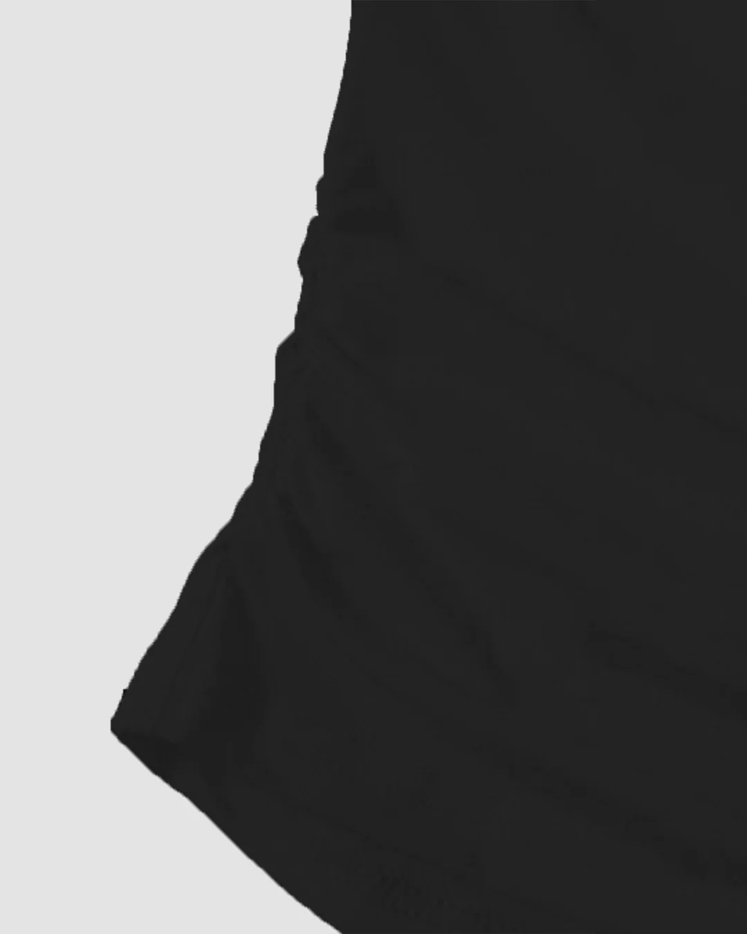 Black Off-Shoulder Ruched Fitted Top - Image 3