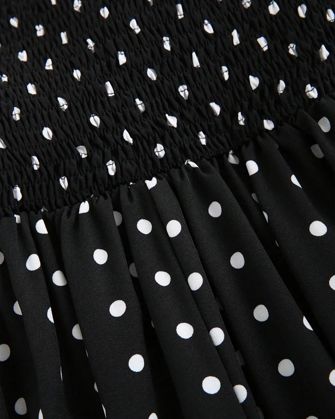 Black Polka Dot Backless Halter Neck Midi Dress - Image 3