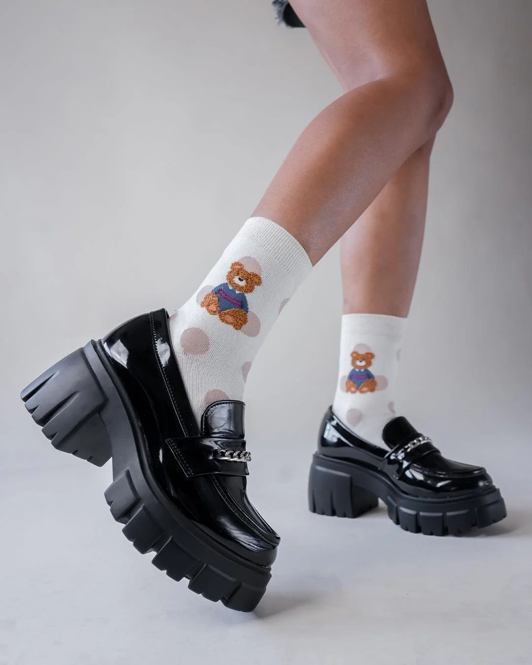 Blackpink Like Vibe Black Chunky Oxford - Image 3