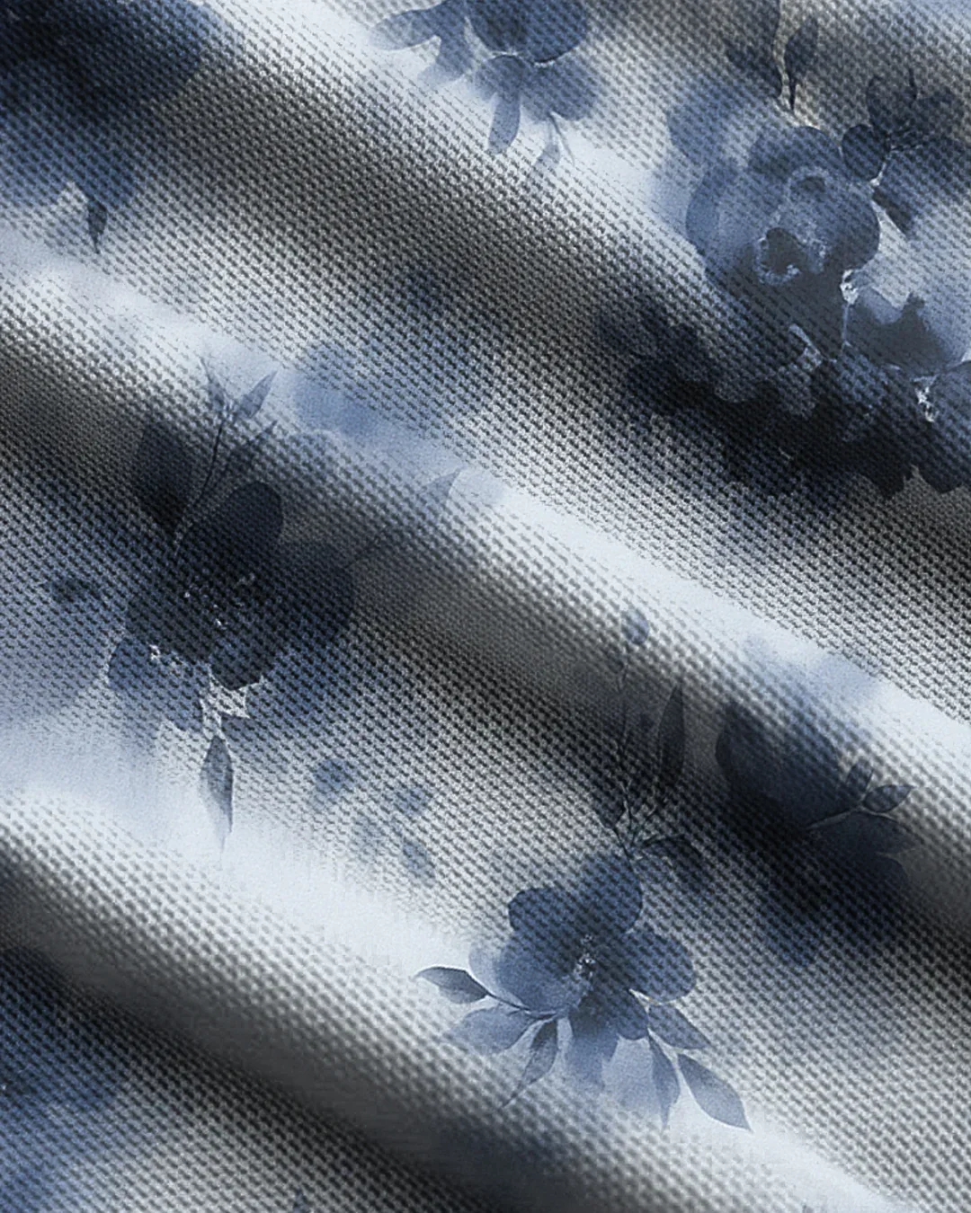 Blue Floral Strapless Wrap Front Tube Top - Image 3