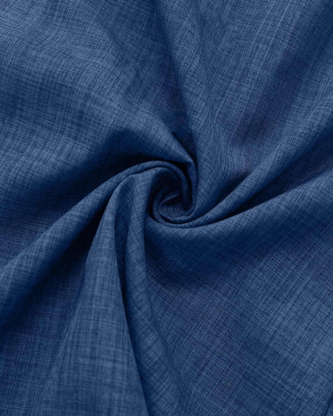 Blue V-Neck Button-Down Bow Back A-Line Midi Dress Curve & Plus - Image 3