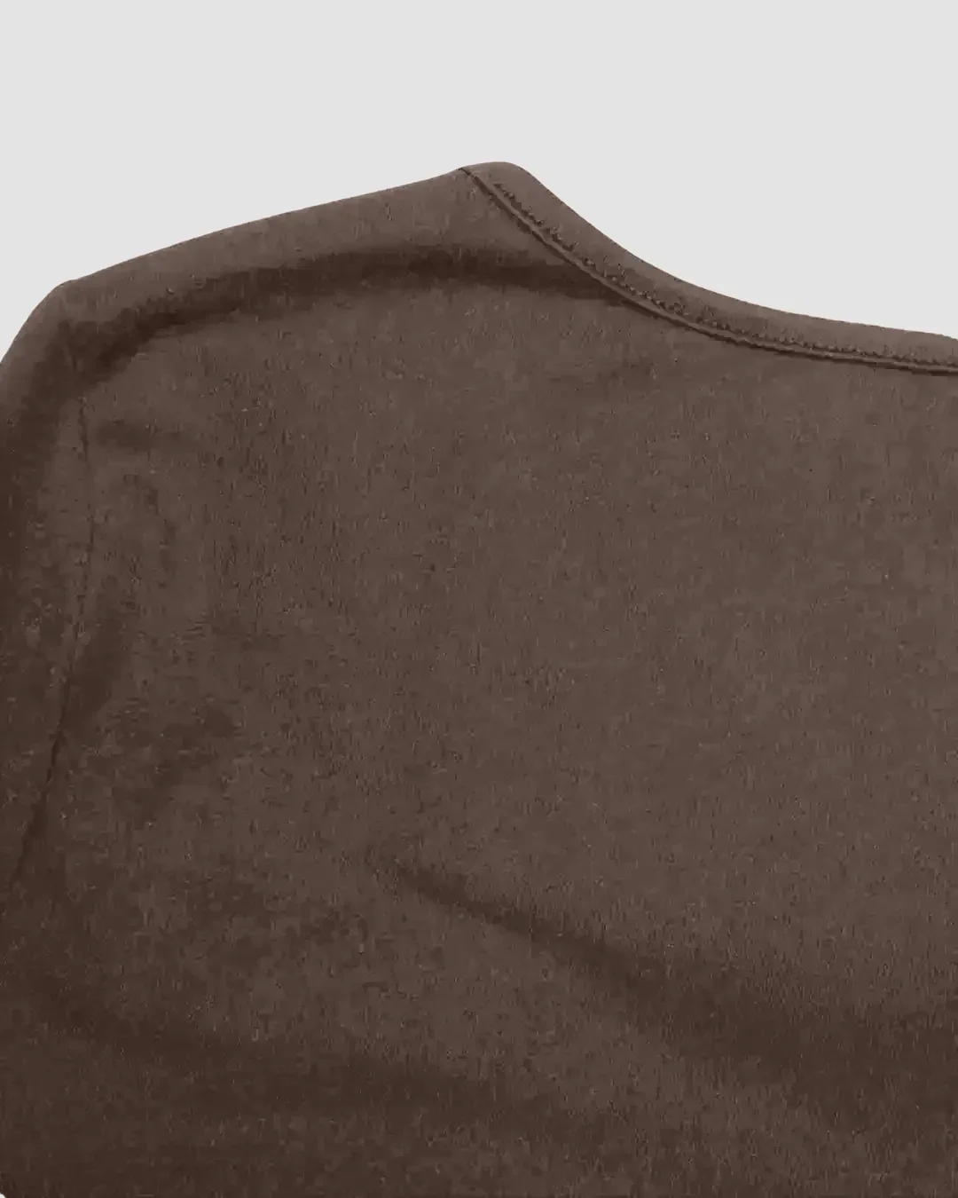 Boat Neck Ruched Stretch Top in Coca - Image 3
