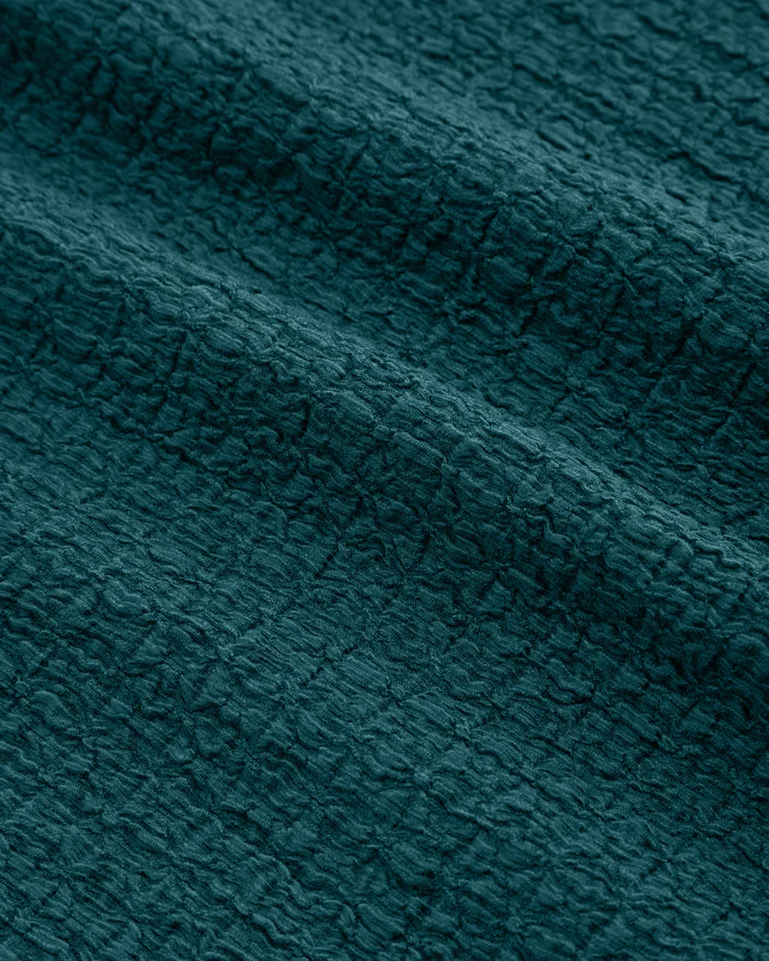 Boat Neck Texture Knotted Split Tank Top in Blue - Image 4