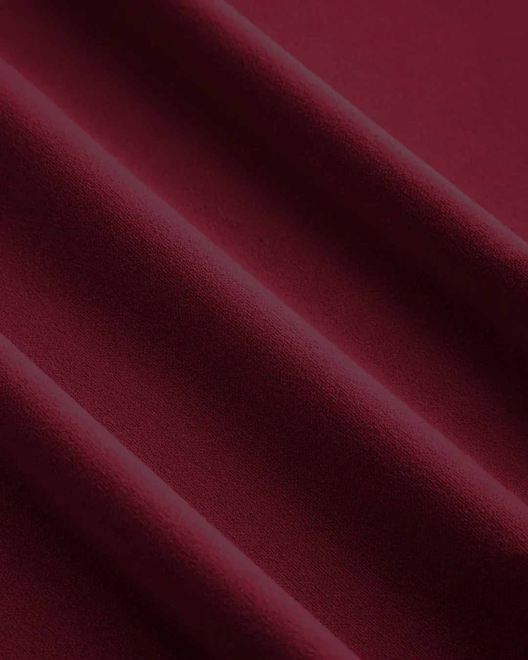V Neck Ruched Bodycon Fit Midi Dress in in Burgundy - Image 4