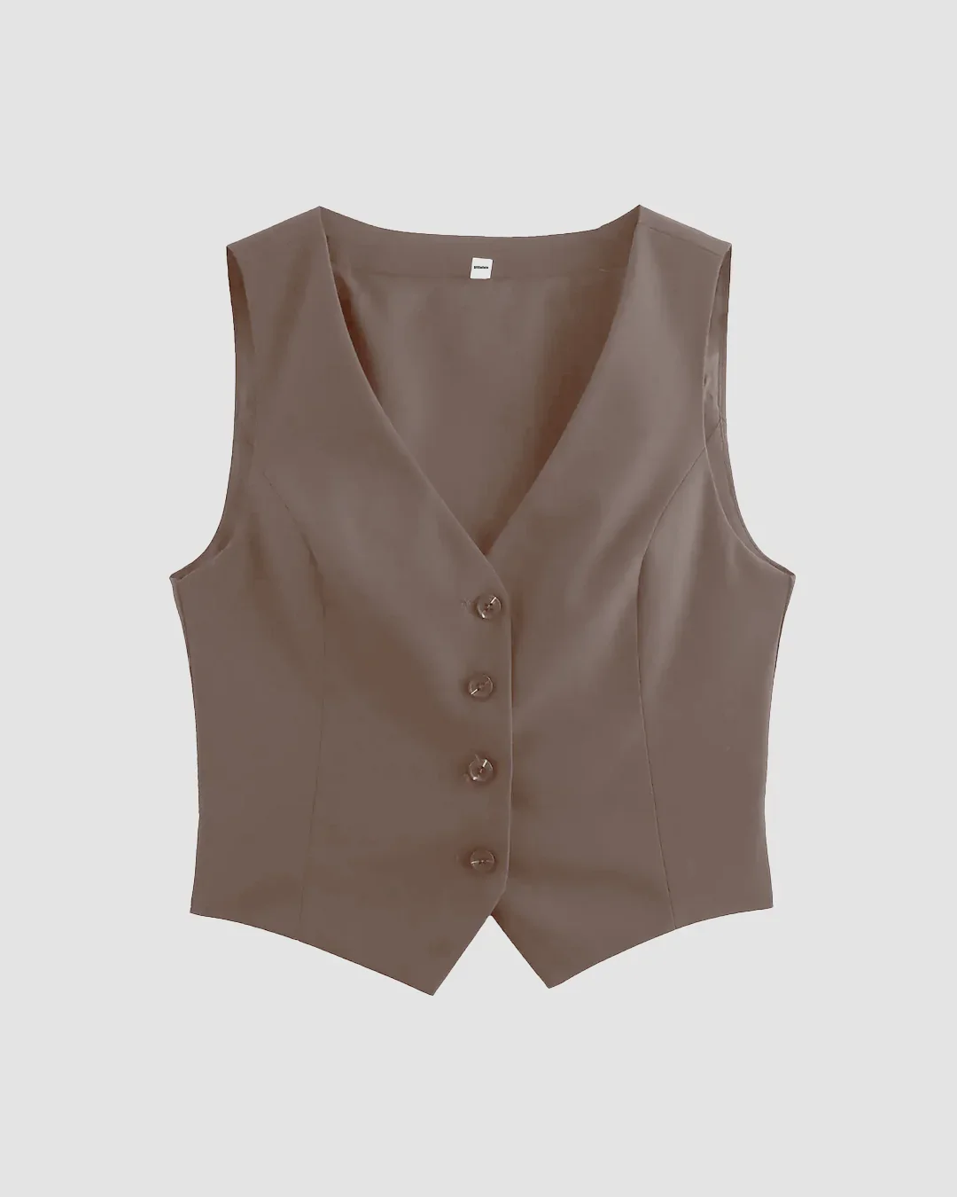 Cappuccino Waistcoat and Wide Leg Trouser Co-Ord Set - Image 2