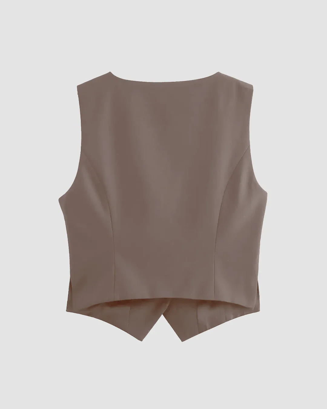 Cappuccino Waistcoat and Wide Leg Trouser Co-Ord Set - Image 3