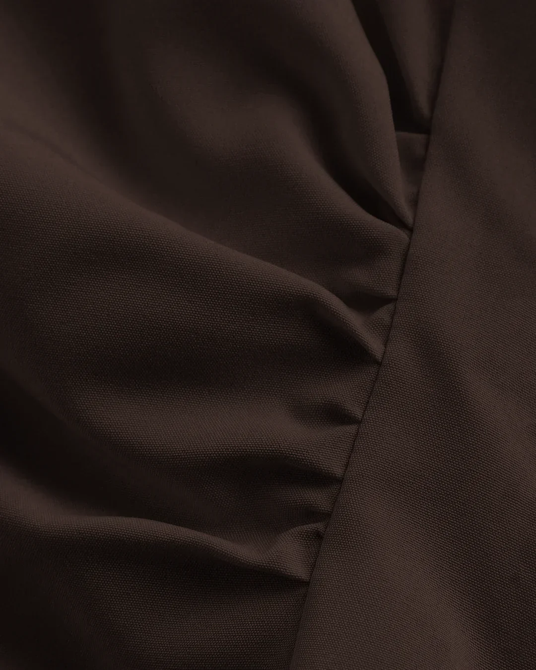 Chocolate Ruched Front Flared Sleeve Shirt Top - Image 3