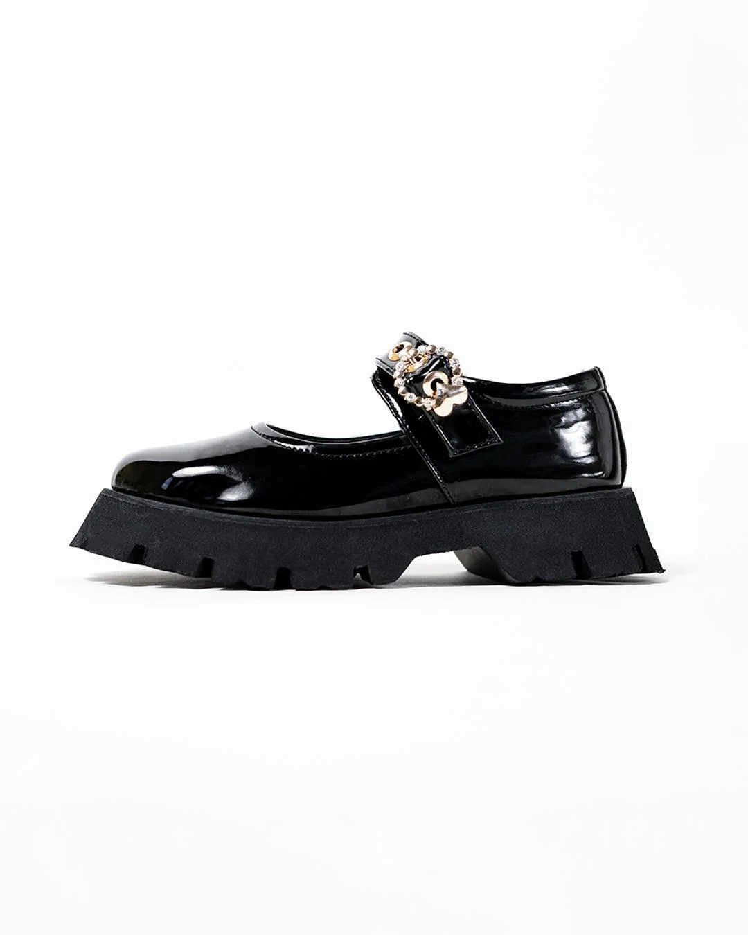 Chunky Platform Shoes with Cute Buckle Detail - Image 5