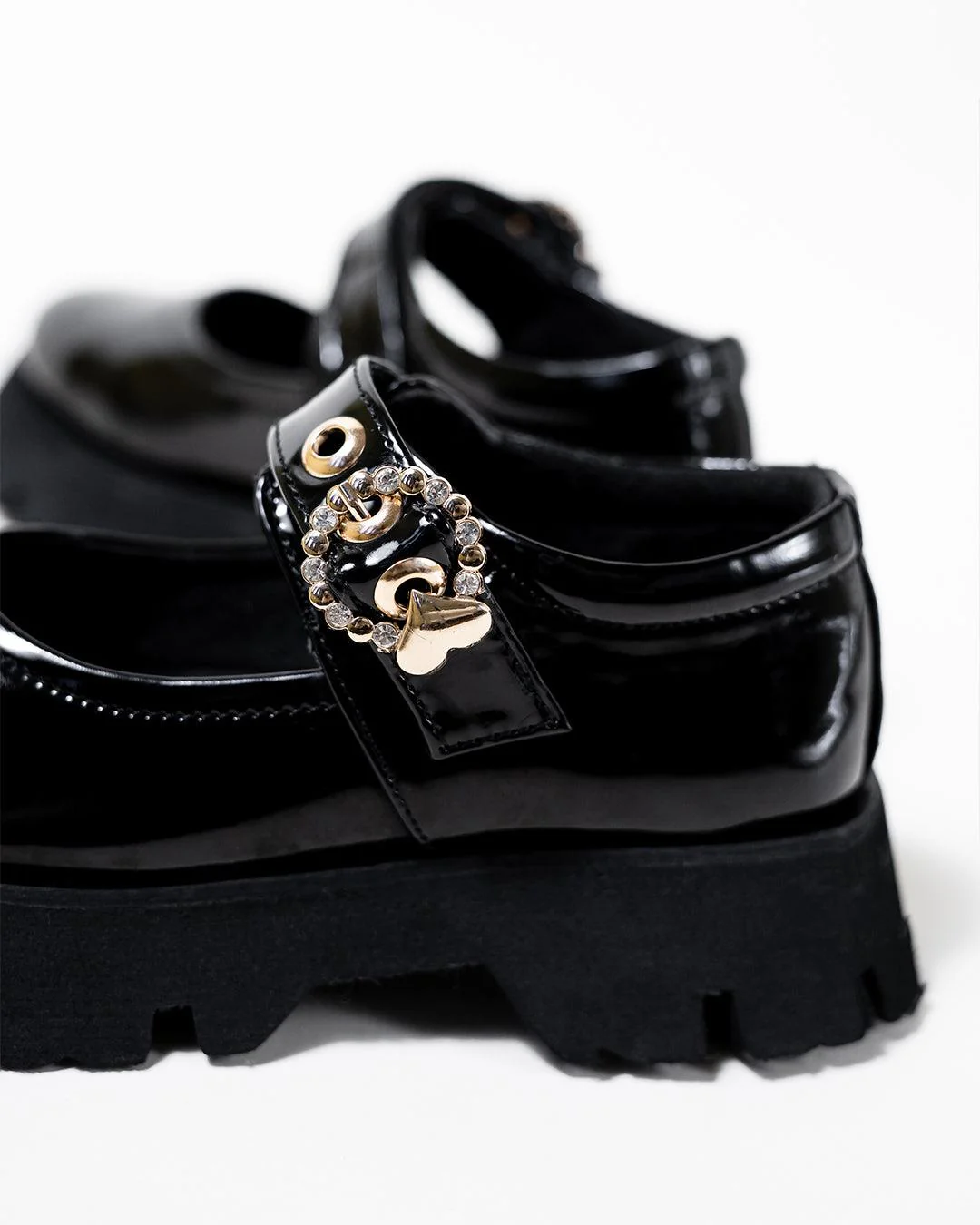 Chunky Platform Shoes with Cute Buckle Detail - Image 7