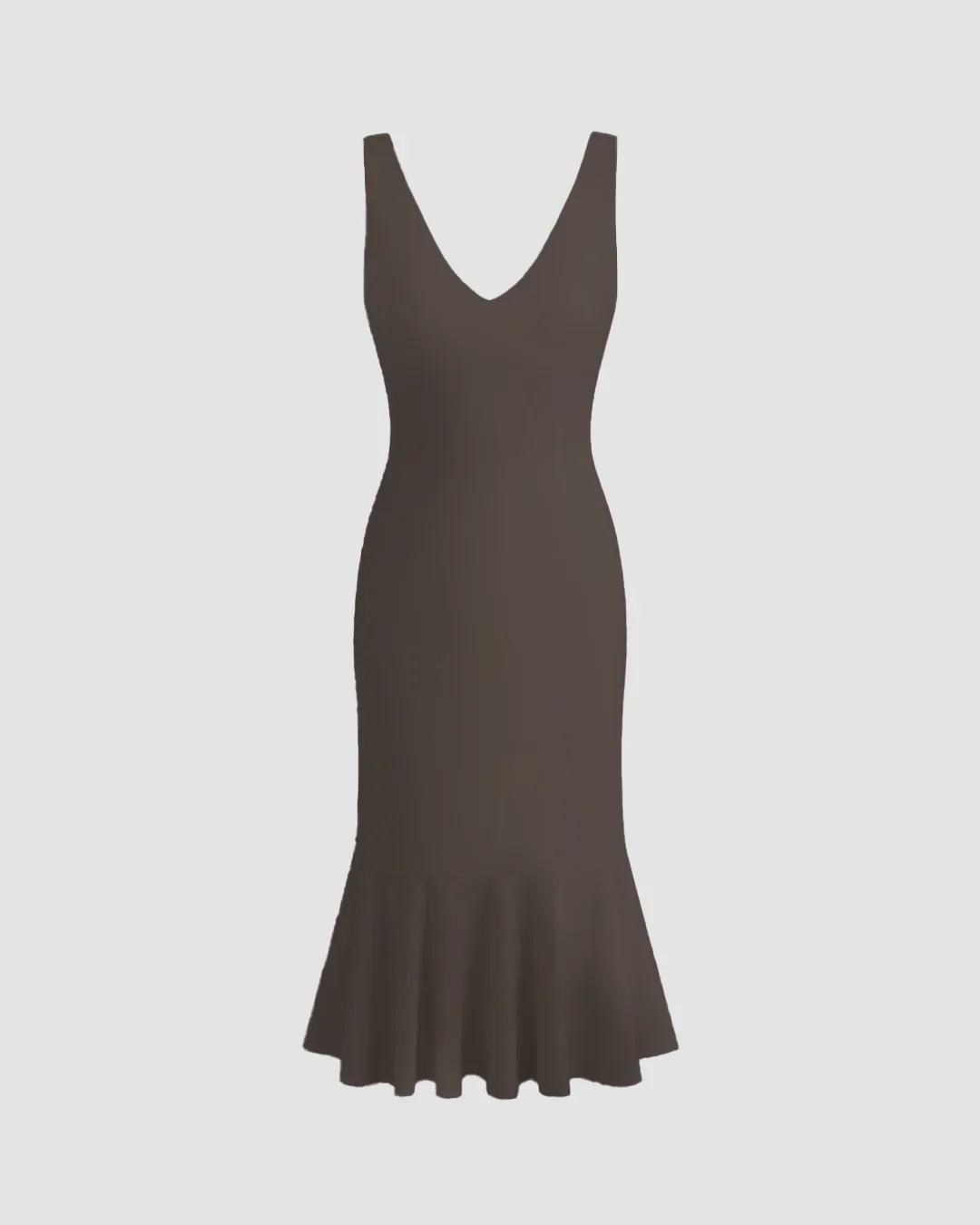 Coca Sleeveless Fishtail Hem Bodycon Dress - Image 2