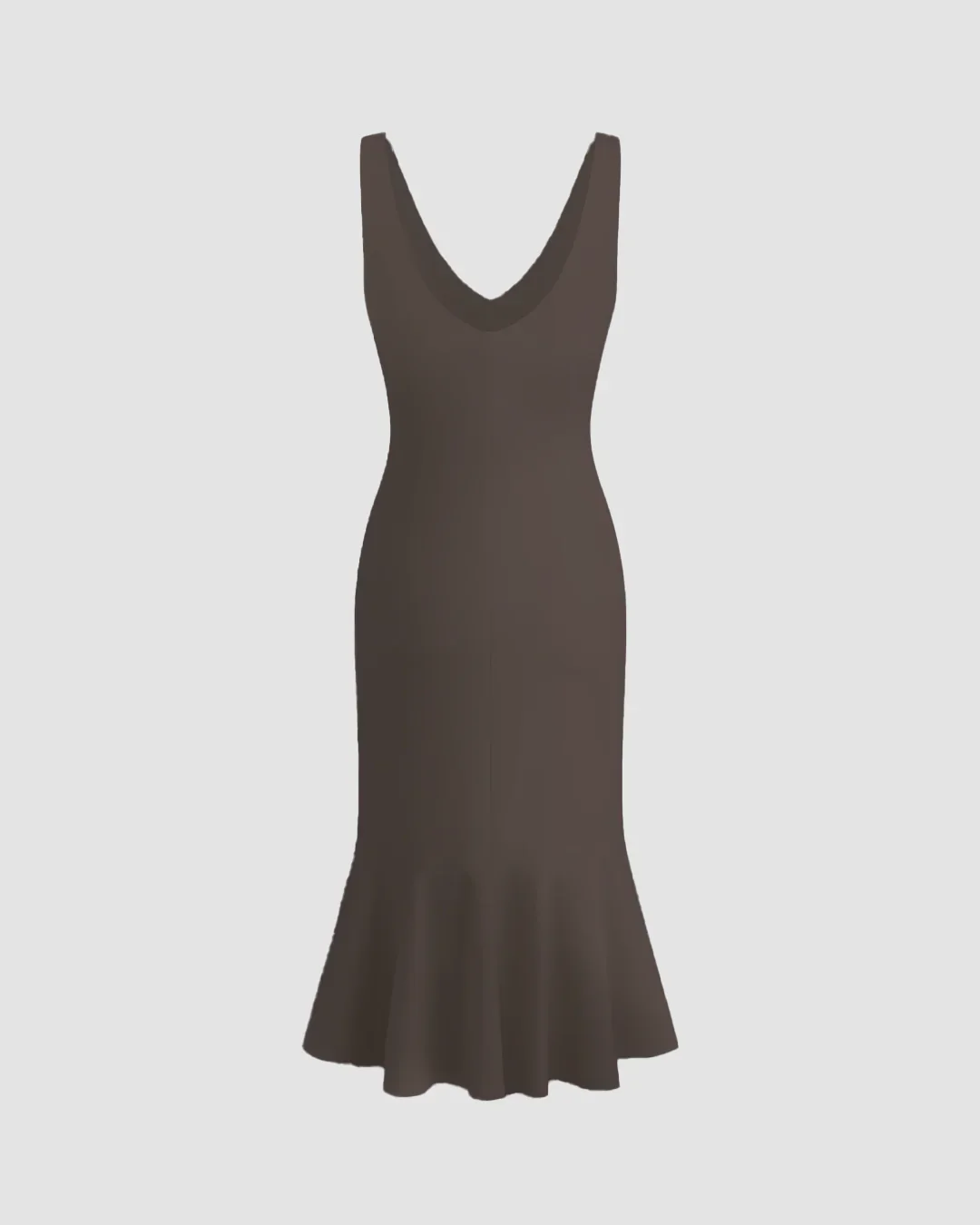 Coca Sleeveless Fishtail Hem Bodycon Dress - Image 3