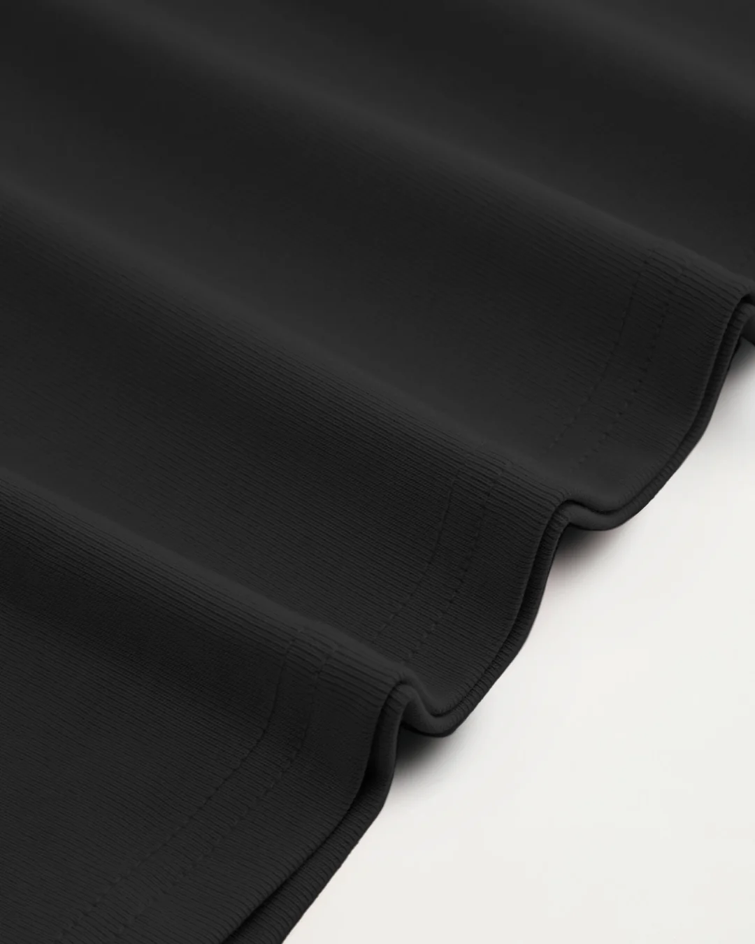 Collar Button-Front Mid Sleeve Top in Black - Image 4