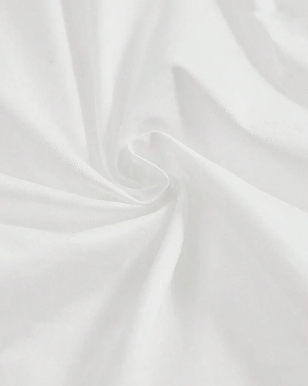 Collar Solid Pleated Zipper Long Sleeve White Shirt - Image 3