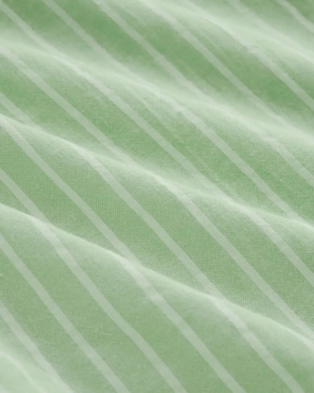 Collar Striped Long Sleeve Shirt In Sage Green - Image 4