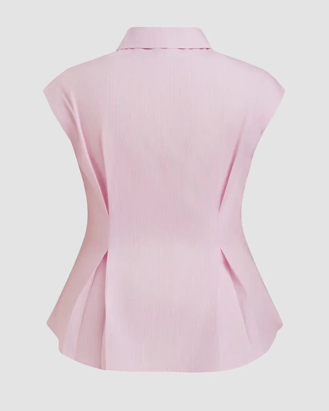 Collared Short Sleeve Button Down Shirt Curve & Plus - Image 3