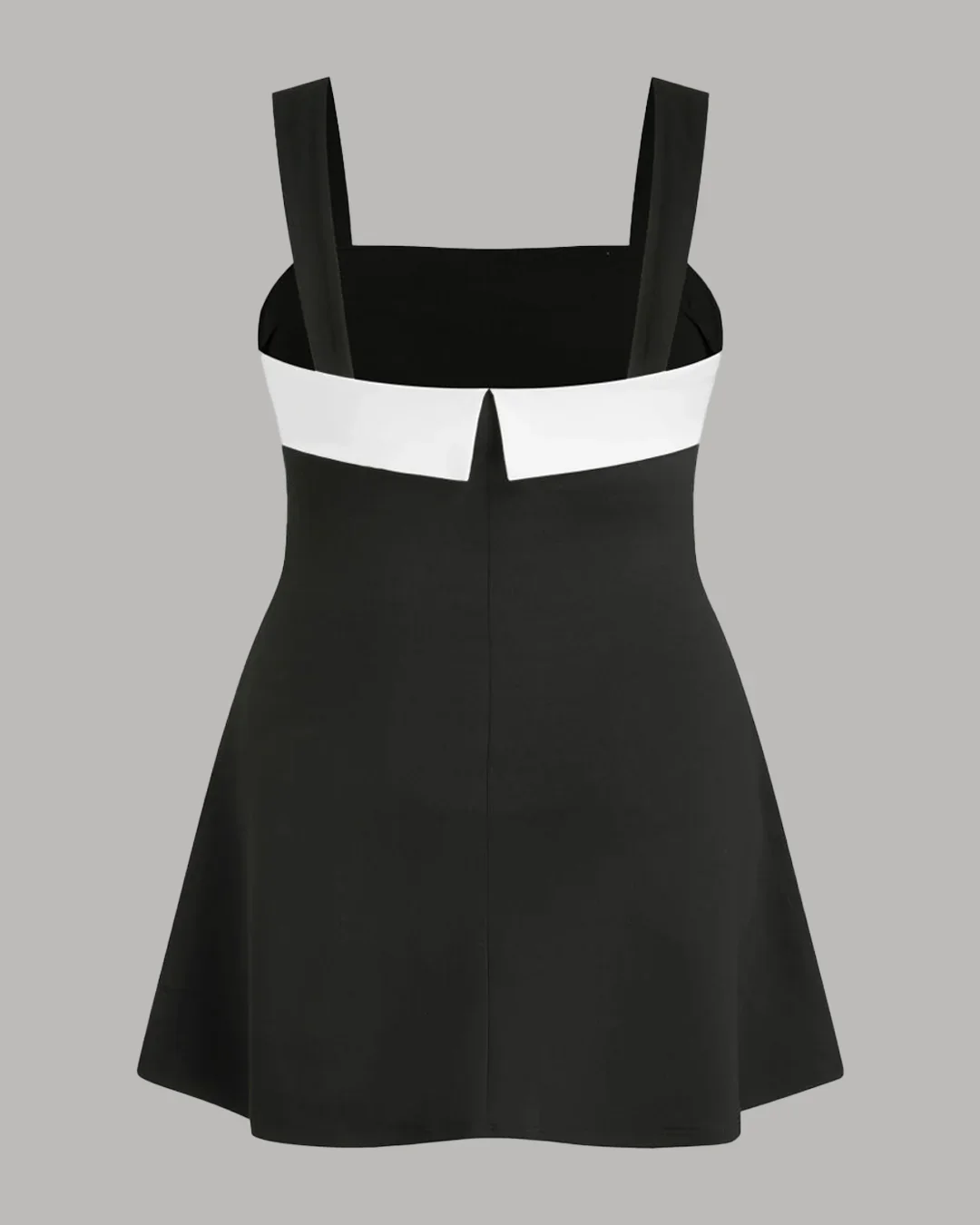 Colorblock Square Neck Sleeveless Mini Dress Curve & Plus - Image 3