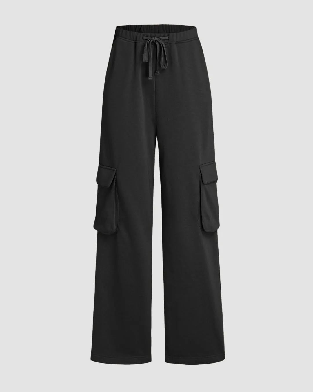 Combo : Cool Girl Aesthetics Double Pocket Trousers In Green & Black - Image 4