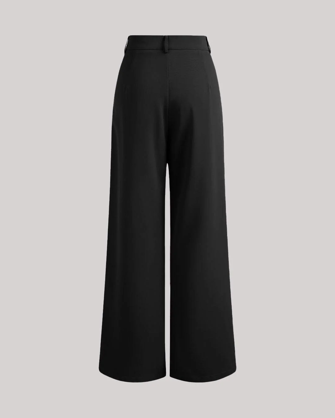 Combo : Korean Style Trousers With Baggy Fit In Black And Off-White - Image 4
