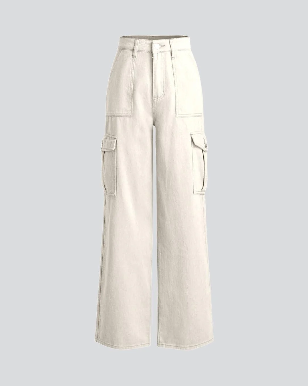 Combo : Utility Wear Double Pocket Cargo Pants In Black & In Apricot - Image 5