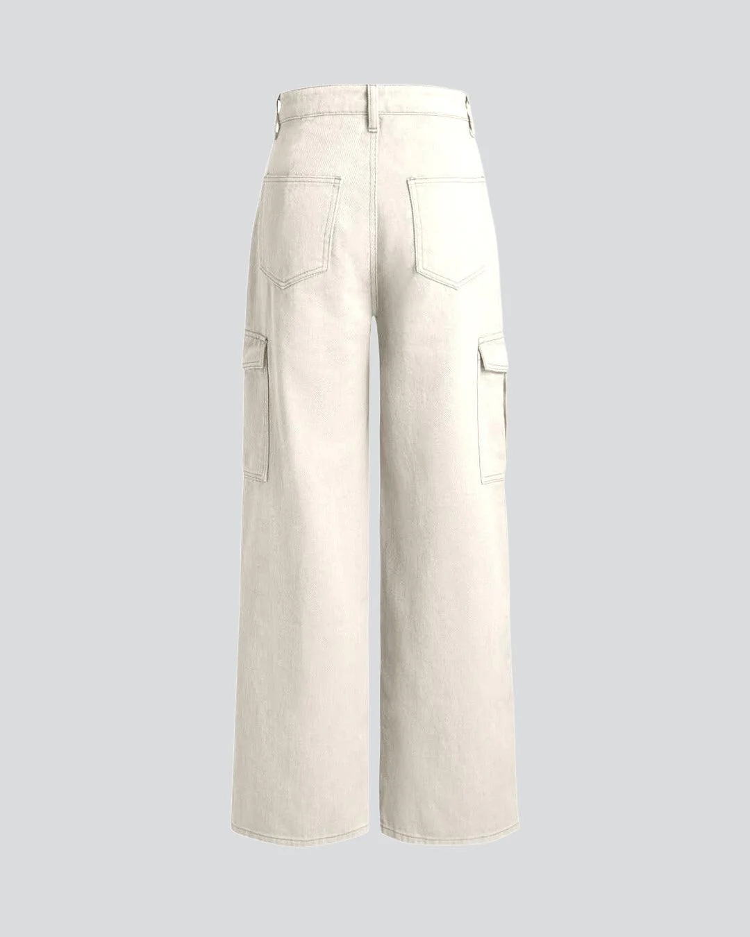 Combo : Utility Wear Double Pocket Cargo Pants In Black & In Apricot - Image 6