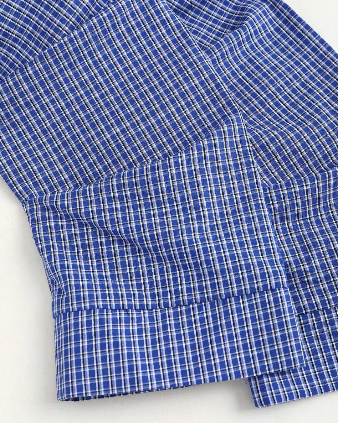 Contrast Checkered Off Shoulder Flared Hem Mini Dress - Image 3