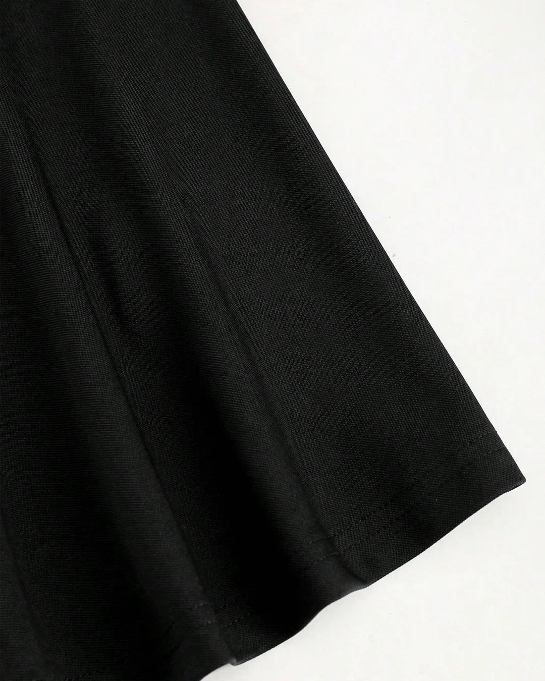 Contrast Checkered Off Shoulder Flared Hem Mini Dress - Image 4