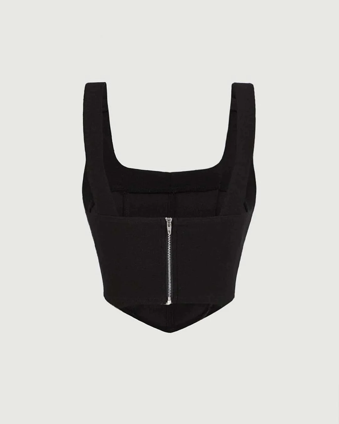 Corset Style Buckle Detail Sleeveless Top - Image 4