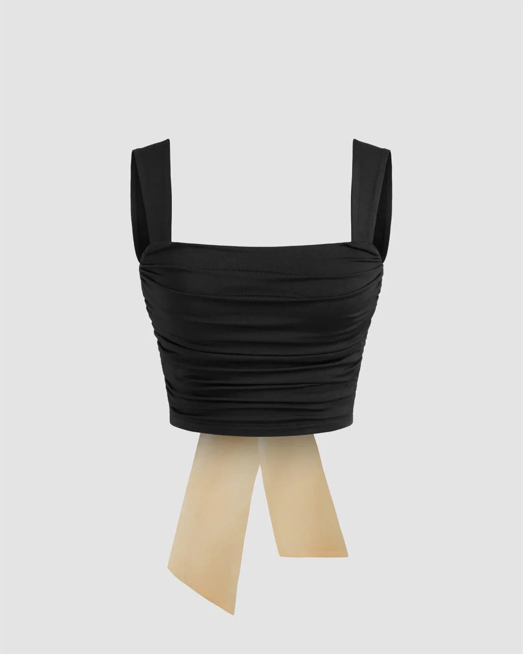 Back Tie Bow embellished Crop top - Image 3