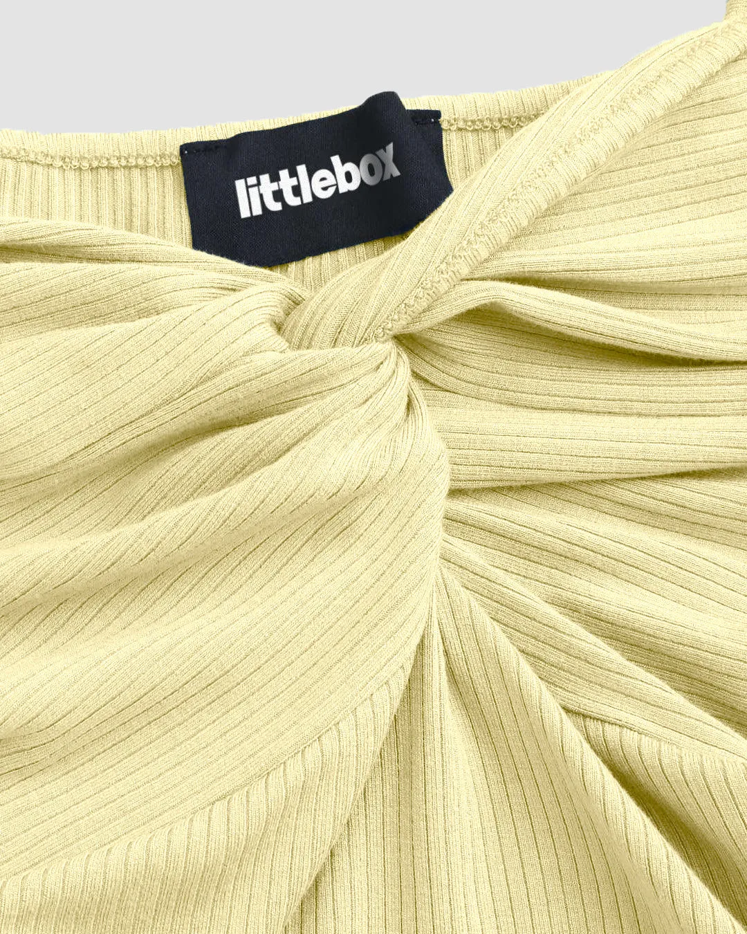 Cropped Vest Ruffle Top In Vanilla - Image 3
