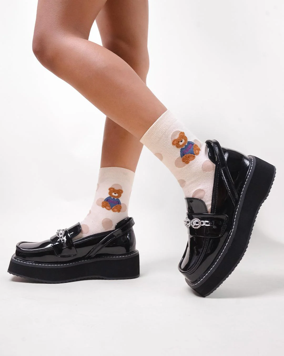 Dazzling Details Chunky Sole Black Oxford - Image 2