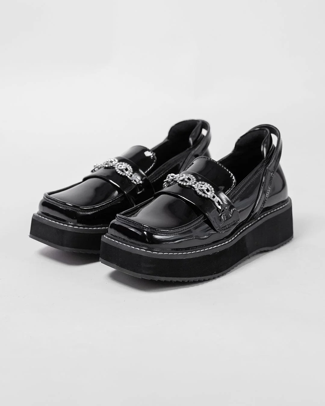 Dazzling Details Chunky Sole Black Oxford - Image 3