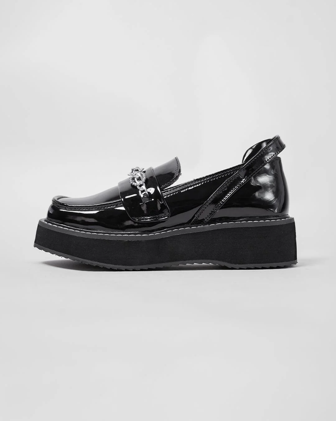 Dazzling Details Chunky Sole Black Oxford - Image 4