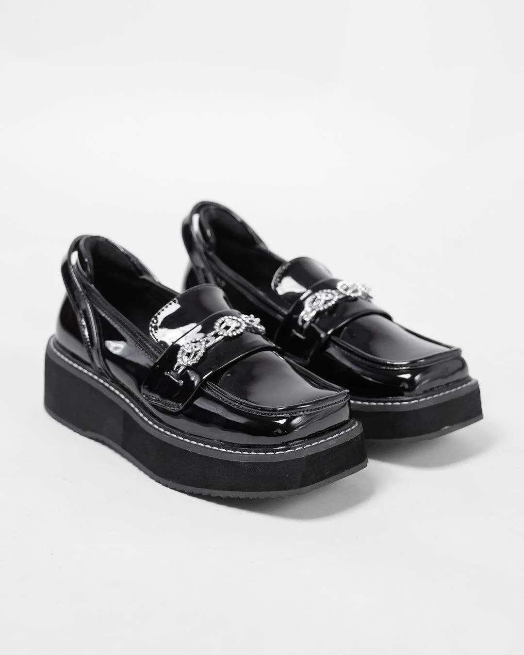 Dazzling Details Chunky Sole Black Oxford - Image 6